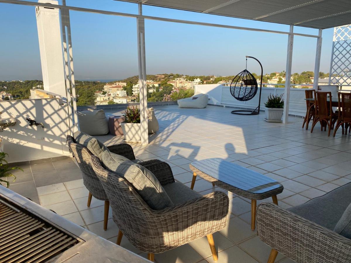 Villasonboard Vouliagmeni Penthouse Veranda Sea-View & Beach Athen Eksteriør billede