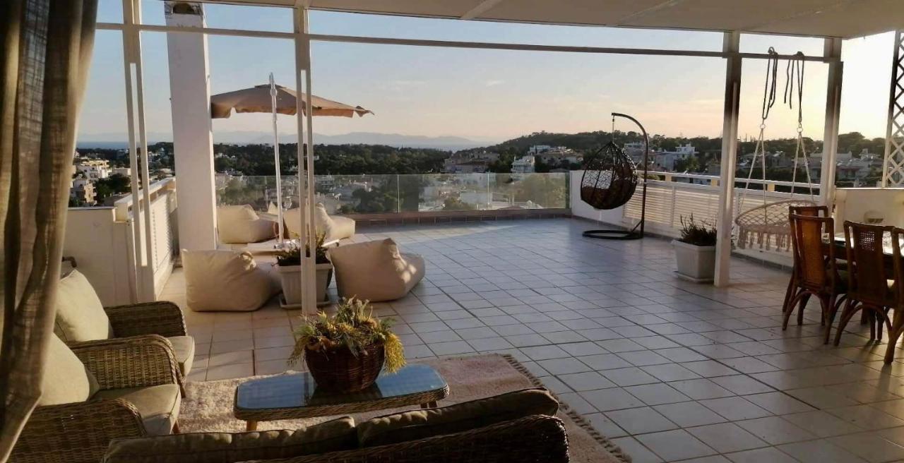 Villasonboard Vouliagmeni Penthouse Veranda Sea-View & Beach Athen Eksteriør billede